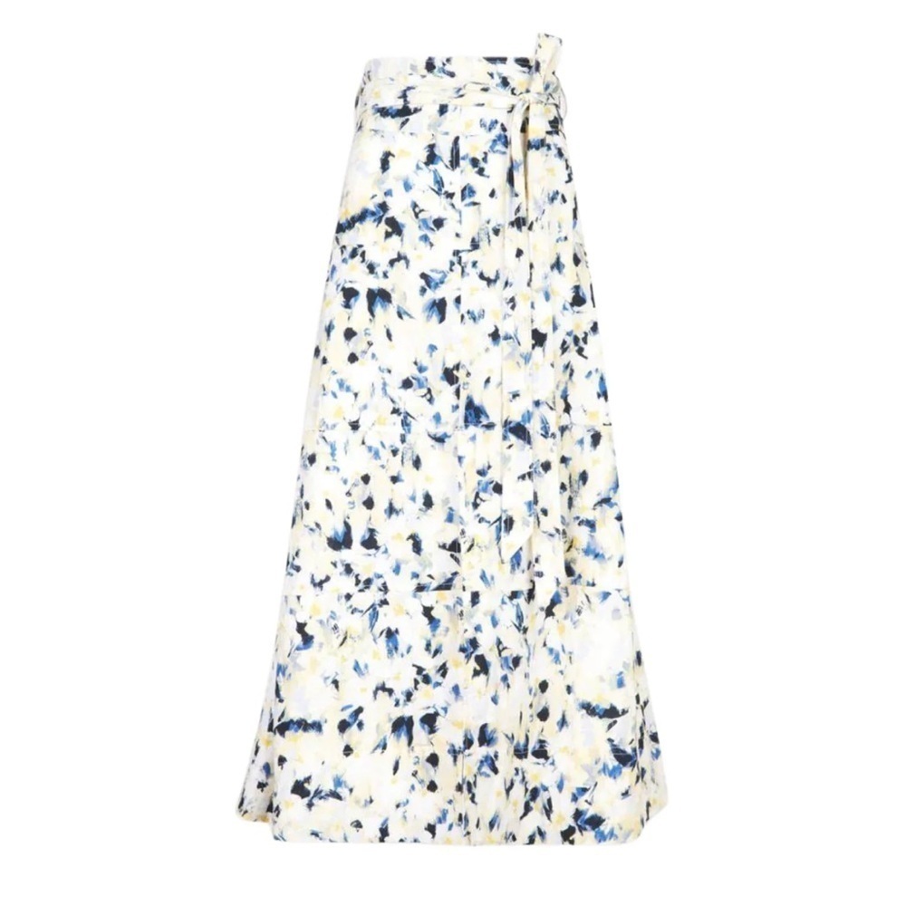 Cream/Maritime Blue Hudson Skirt
TANYA TAYLOR